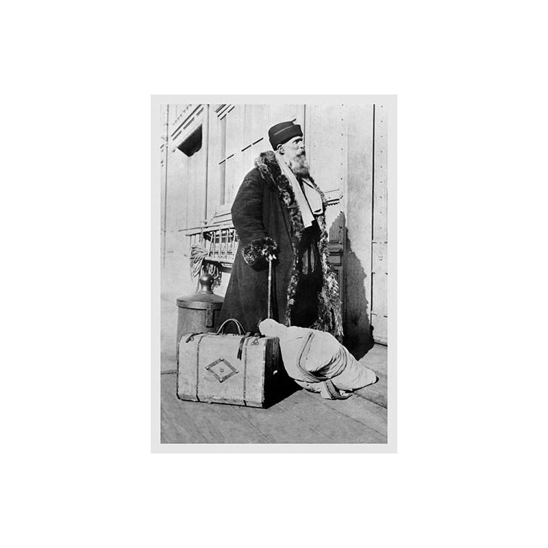 Immigrant russe, reproduction de photo, H 42 po x l 28 po x P 1,5 po