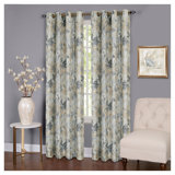 Ginger Polyester Blackout Curtain Pair