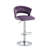 Ginko Modern Adjustable Bar Stools, Swivel Counter Stools with Upholstered Seat, Backrest, Footrest and Metal Frame for Kitchen and Home Bar （Set of 4）-630806673