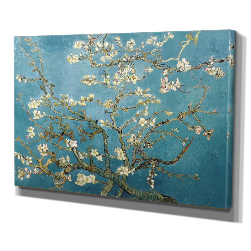 Reproduction d'art sur toile tendue « Almond Blossom », H 24 po x l 36 po x P 1,5 po