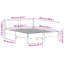 Vidaxl Bed Frame With Headboard Solid Wood Pine-120745395-120745406