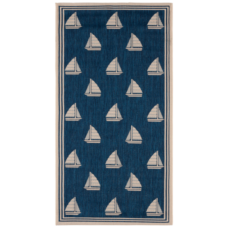 Sezis Performance Geometric Indoor/Outdoor Area Rug, Rectangle 2'7" x 5'