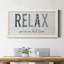 Relax - art textuel sur toile encadré-1880241098