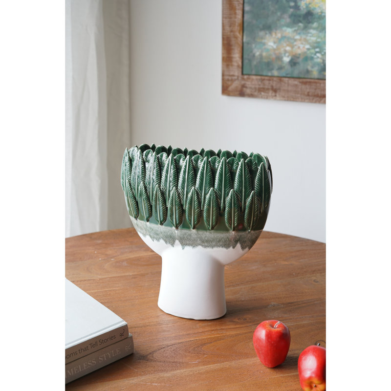 Vase en céramique 12 x 5,1 x 13,2 po