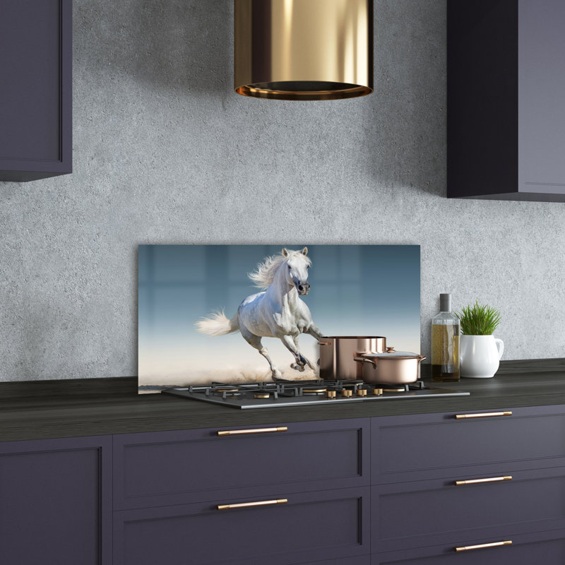 Huseby 50cm W x 100cm L Glass Peel and Stick Panel