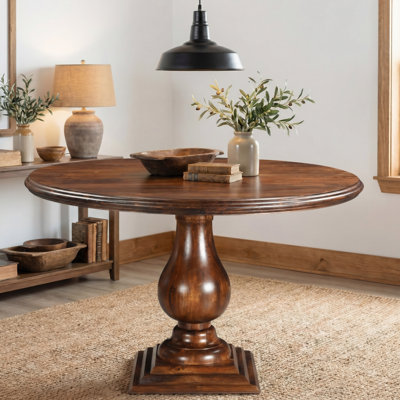 Josiane Round Solid Wood Dining Table