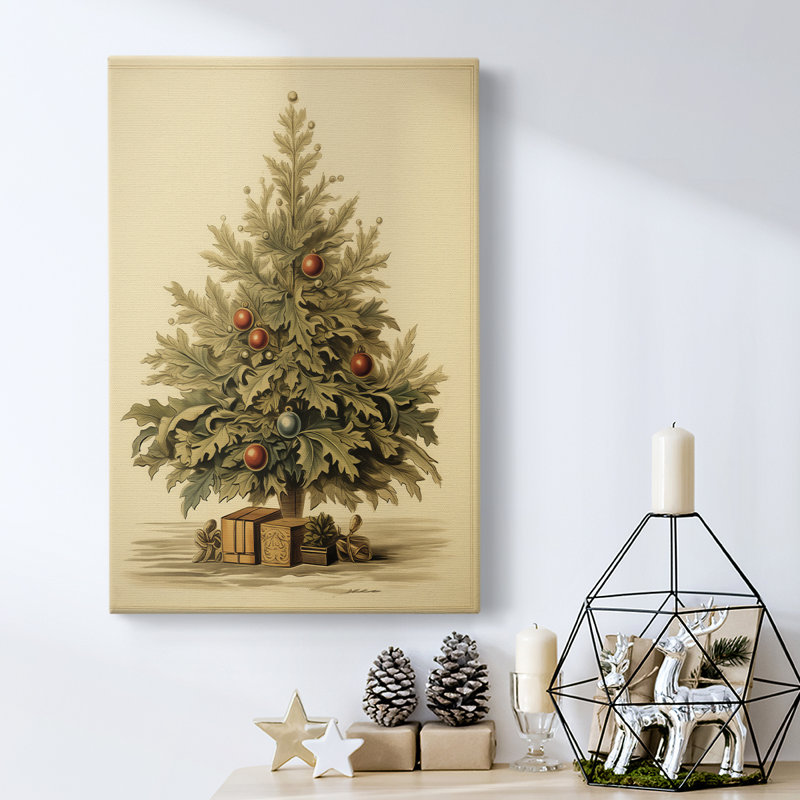 Art des Fêtes de Noël - Toile tendue avec châssis CDLxxxl, H 18 po x l 12 po