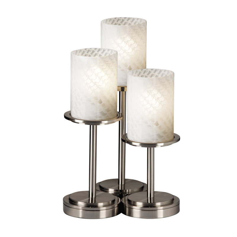 Lampe de table Donatello, Bronze foncé, Tissage
