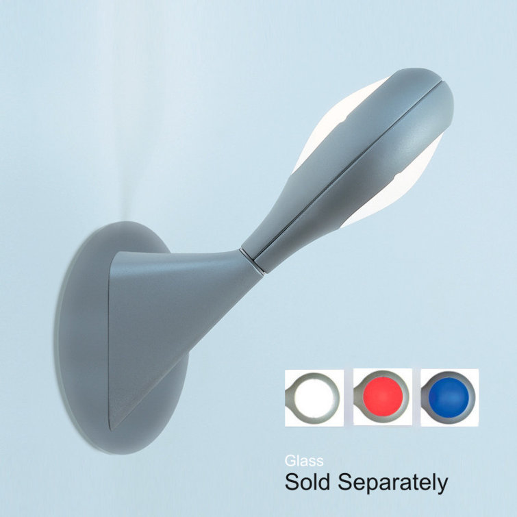 Space 7.75" Wall Sconce in Metallic Gray