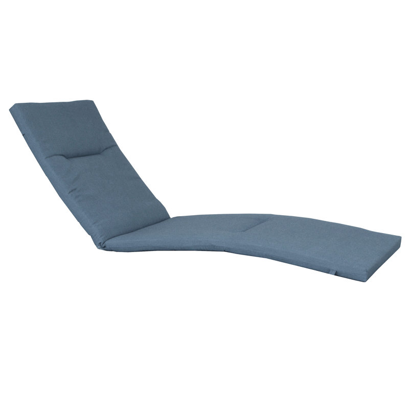 Sunbrella® Premium Outdoor Chaise Lounge Cushion, Spectrum Denim