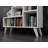 Modern White Bookshelf with Numerous Shelves, 34.6 x 41.7 x 7.9 inches | 100% Melamine Coated Particle Board, Thickness: 0.7 inches | Wall-Mountable Design, Perfect for Home or Office Storage & Display