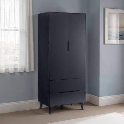 Heriberto 2 Door Solid Wood Wardrobe