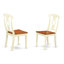 Ensemble de table de salle à manger 7 pièces composé d'une table de salle à manger rectangulaire avec rallonge papillon et 6 chaises en bois, 42 x 84 po, noir et cerise-977071365-977071416-977071418