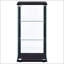 Vitrine à 3 tablettes en verre noir