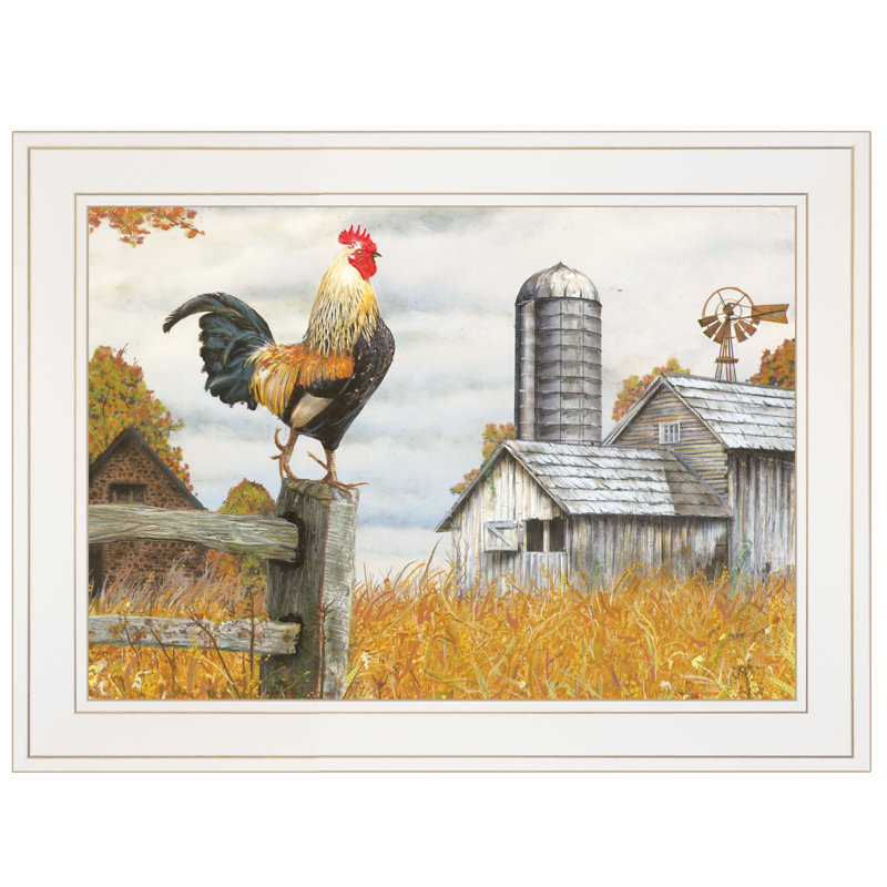 «Down On The Farm II», art mural encadré pour le salon par Ed Wargo