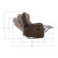 Canapé inclinable brun