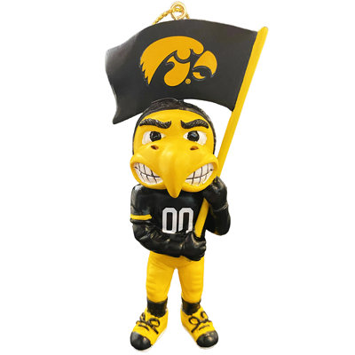 NCAA 3.75" Iowa Mascot Ornament