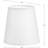 Ameila 5.5 in. H x 5.5 in. W Linen Empire Candelabra Shade