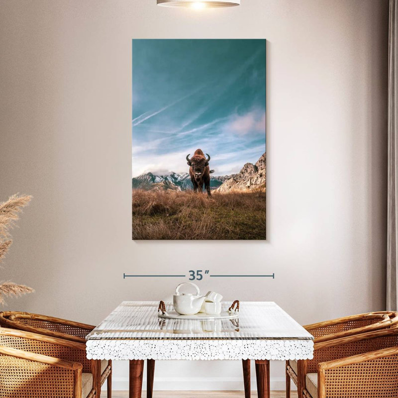 Brampt Bison, 48" H x 32" W