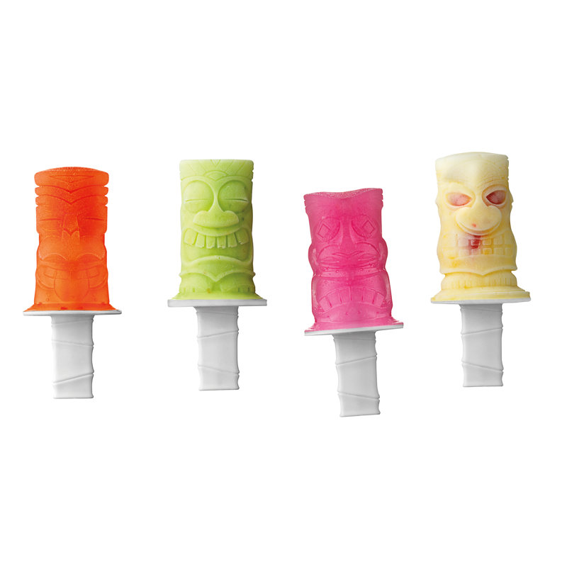 Tovolo 4 Piece Tiki Pop Mold Set