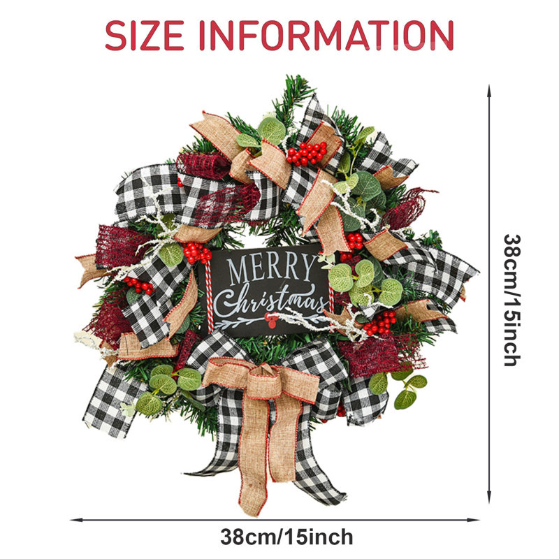 Couronne de Noël guirlande de Noël Buffalo