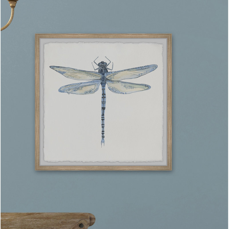 Wild Dragonfly par Marmont Hill - peinture encadrée, H 32 po x l 32 po x P 1,5 po