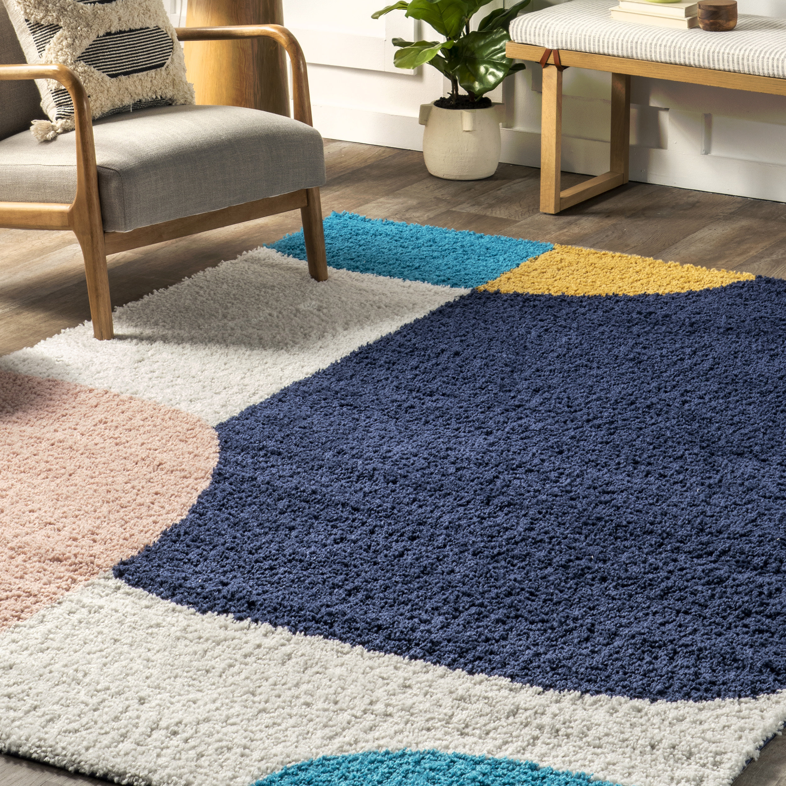 Abstract Shapes Area Rug