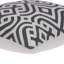 Coussin décoratif carré en coton gris et blanc 20 po Parkland Collection Vega-1761317103