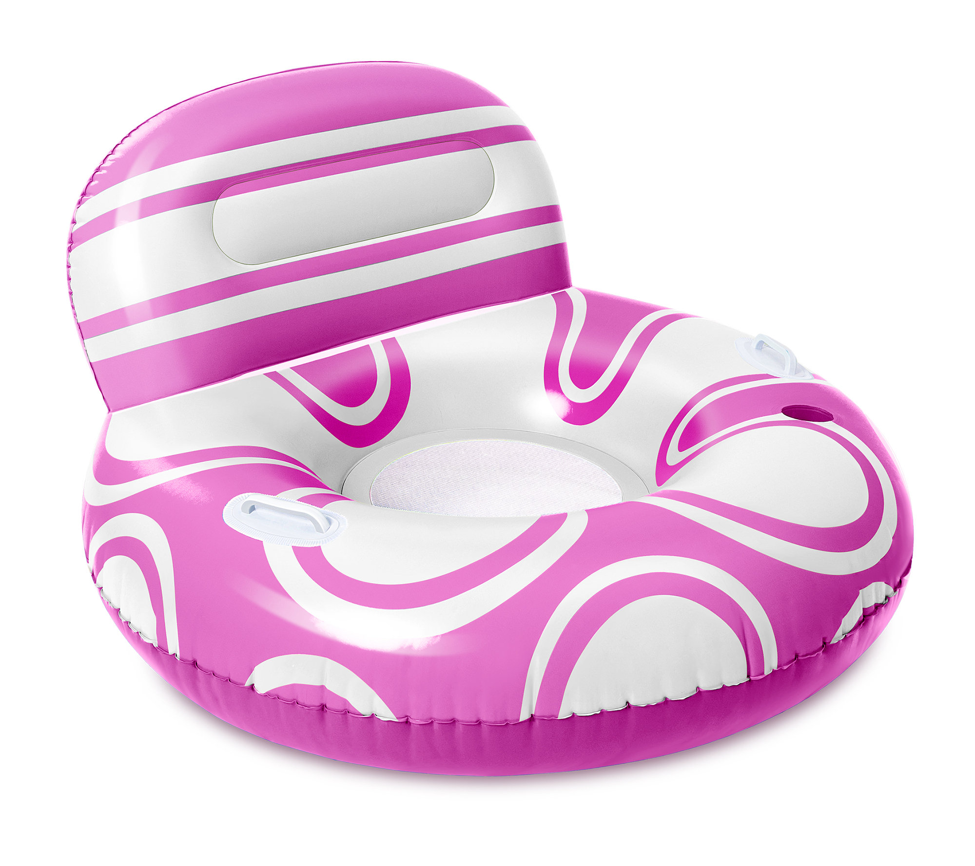 Sloosh Inflatable Pool Floats Chair, Pink White | Wayfair
