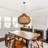 Retro Rattan Pendant Lamp for Dining Table-251085497