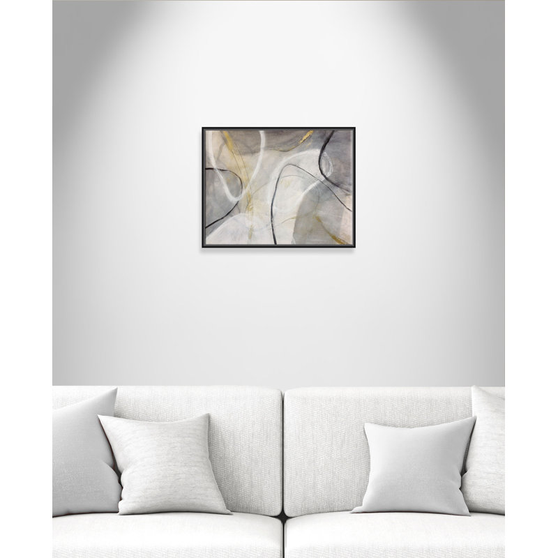 Lucid Shapes - reproduction d'art sur toile, H 22 po x l 28 po x P 2 po, Noir