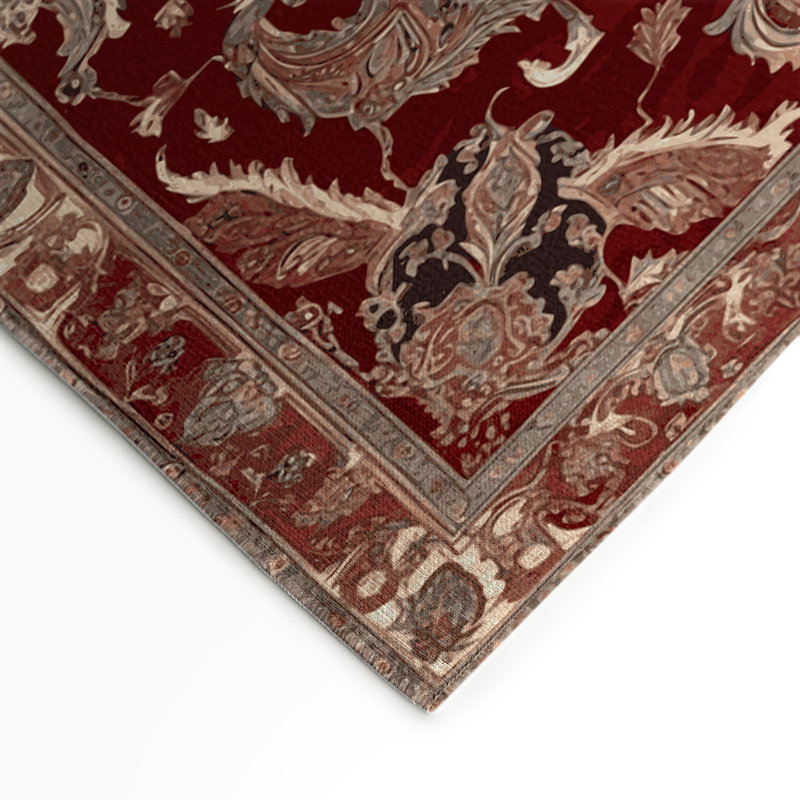 Tapis d'intérieur et d'extérieur brun Persian, Rectangle 5 pi x 7 pi