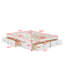 Grand lit plateforme avec 6 tiroirs-156931789
