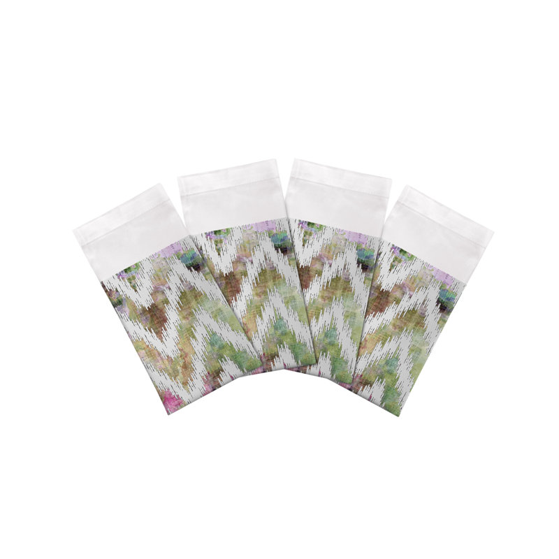 Chevron Cotton Sateen Dinner Napkins, Richesse