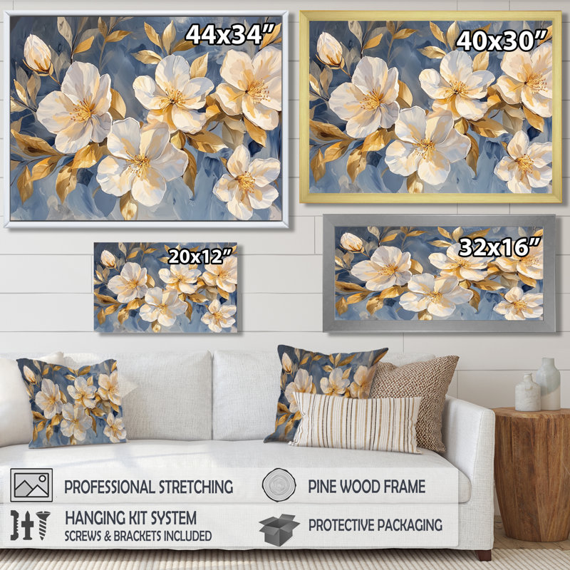 Lueur dorée du rhododendron S Blush II - Rhododendron grand art mural, Reproduction encadrée d'une seule photo sans pass