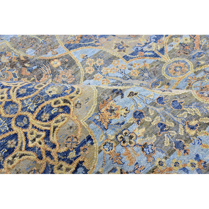 Hand Knotted Moroccan Area Rug, Rectangle 9' x 12'