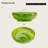 MonBlari 16" Round Resin Bathroom Vessel Sink Fluorescent Green-120971854