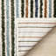 Tapis texturé à rayures multicolores Latiana-162465485