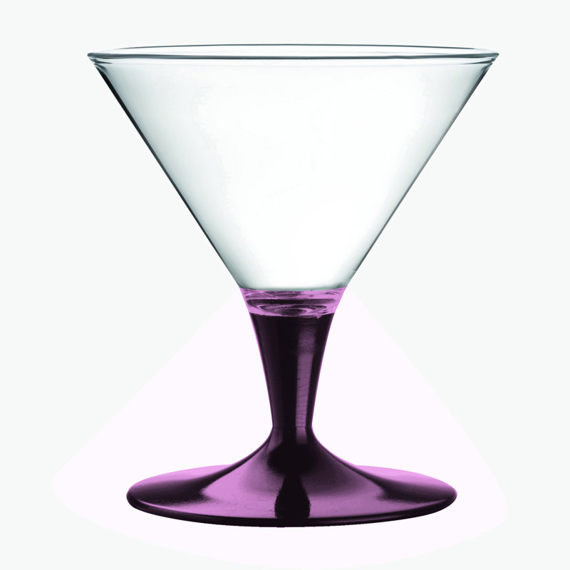 Tasse à crème glacée en polycarbonate - 6 pièces, Quartz