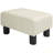 Ottoman Foot Rest, Small Foot Stool With Linen Fabric Upholstery And Plastic Legs, Cube Ottoman For Living Room-358825724