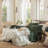 100% Washed Cotton Sheet Set Extra Deep Pocket Linen Like Textured-404490831-414295188