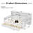 Wooden Daybed with Storage Shelves-130036326