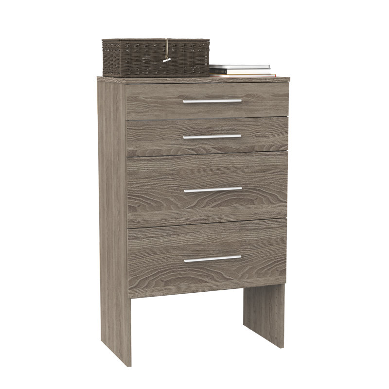 Suitesymphony Base Unit With 4 Modern Drawers, Brown