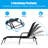 Ailise Outdoor Metal Chaise Lounge