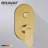 Bravat Brushed Gold Concealed 3 Way Shower Mixer with Thermostatic Control