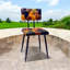 Hand-Finished Patchwork Dining Chair, Sturdy and Comfortable - Ideal for Dining Room, Living Room, or Office Use