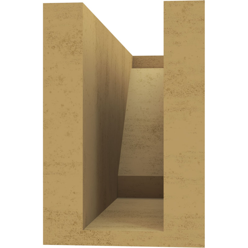 Burlington Woodgrain TimberThane Ra partier queue, brun clair apprêté, H 6 po x l 12 po x P 4 po