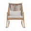Chaise berçante d'extérieur en rotin PE