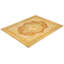 Tapis beige / orange noué à la main de conception unique 8 pi 4 po x 10 pi 3 po Keller