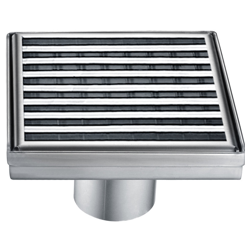 Wheaton River Series Stainless Steel Square Linear Floor Shower Drain